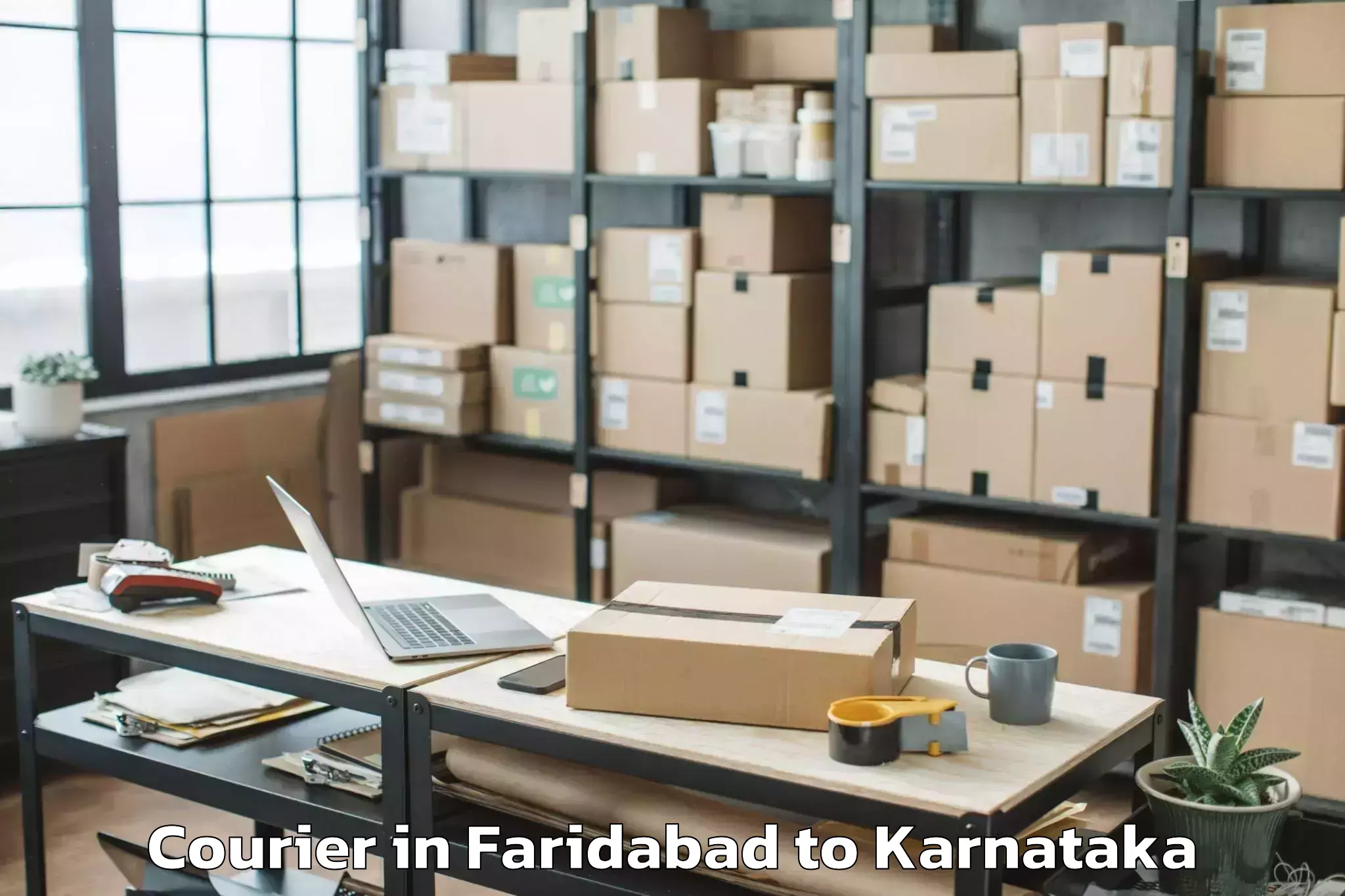 Top Faridabad to Hukeri Courier Available